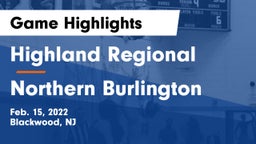 Highland Regional  vs Northern Burlington  Game Highlights - Feb. 15, 2022