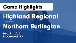 Highland Regional  vs Northern Burlington  Game Highlights - Dec. 21, 2023