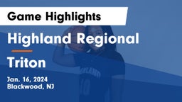 Highland Regional  vs Triton  Game Highlights - Jan. 16, 2024