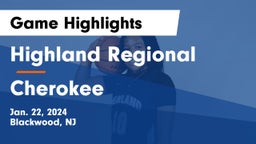 Highland Regional  vs Cherokee  Game Highlights - Jan. 22, 2024