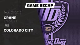 Recap: Crane  vs. Colorado City 2016