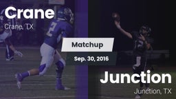 Matchup: Crane  vs. Junction  2016