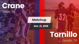 Matchup: Crane  vs. Tornillo  2016