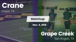 Matchup: Crane  vs. Grape Creek  2016