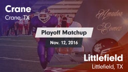 Matchup: Crane  vs. Littlefield  2016