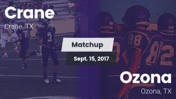 Matchup: Crane  vs. Ozona  2017
