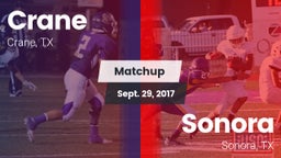 Matchup: Crane  vs. Sonora  2017