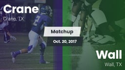 Matchup: Crane  vs. Wall  2017