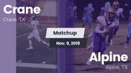 Matchup: Crane  vs. Alpine  2018