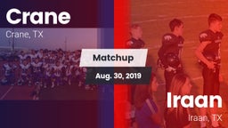 Matchup: Crane  vs. Iraan  2019
