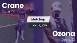Matchup: Crane  vs. Ozona  2019