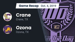 Recap: Crane  vs. Ozona  2019