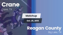 Matchup: Crane  vs. Reagan County  2019