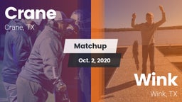 Matchup: Crane  vs. Wink  2020