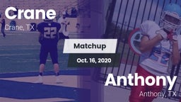 Matchup: Crane  vs. Anthony  2020