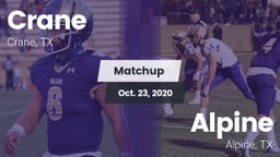 Matchup: Crane  vs. Alpine  2020