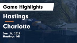 Hastings  vs Charlotte  Game Highlights - Jan. 26, 2022