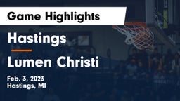 Hastings  vs Lumen Christi  Game Highlights - Feb. 3, 2023