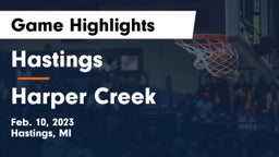 Hastings  vs Harper Creek  Game Highlights - Feb. 10, 2023