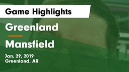 Greenland  vs Mansfield  Game Highlights - Jan. 29, 2019