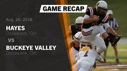Recap: Hayes  vs. Buckeye Valley  2016