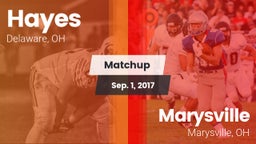 Matchup: Hayes  vs. Marysville  2017