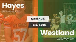 Matchup: Hayes  vs. Westland  2017