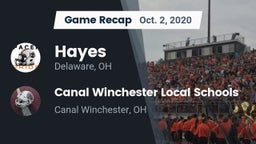 Recap: Hayes  vs. Canal Winchester Local Schools 2020