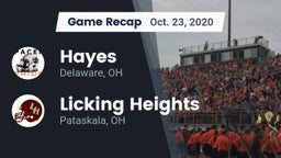 Recap: Hayes  vs. Licking Heights  2020