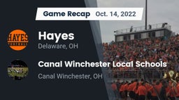 Recap: Hayes  vs. Canal Winchester Local Schools 2022