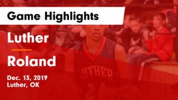 Luther  vs Roland Game Highlights - Dec. 13, 2019