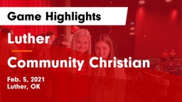 Luther  vs Community Christian  Game Highlights - Feb. 5, 2021