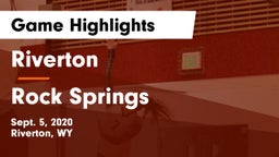 Riverton  vs Rock Springs  Game Highlights - Sept. 5, 2020
