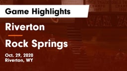 Riverton  vs Rock Springs Game Highlights - Oct. 29, 2020