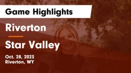 Riverton  vs Star Valley Game Highlights - Oct. 28, 2023