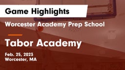 Worcester Academy Prep School vs Tabor Academy  Game Highlights - Feb. 25, 2023