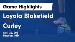 Loyola Blakefield  vs Curley Game Highlights - Oct. 20, 2021