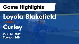 Loyola Blakefield  vs Curley  Game Highlights - Oct. 14, 2022