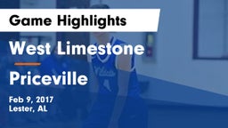 West Limestone  vs Priceville  Game Highlights - Feb 9, 2017