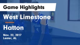 West Limestone  vs Hatton  Game Highlights - Nov. 22, 2017