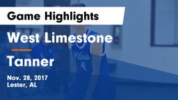 West Limestone  vs Tanner  Game Highlights - Nov. 28, 2017