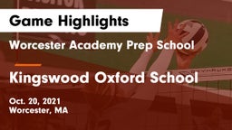 Worcester Academy Prep School vs Kingswood Oxford School Game Highlights - Oct. 20, 2021