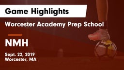Worcester Academy Prep School vs NMH  Game Highlights - Sept. 22, 2019