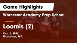Worcester Academy Prep School vs Loomis (2) Game Highlights - Oct. 2, 2019