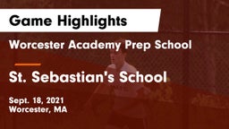 Worcester Academy Prep School vs St. Sebastian's School Game Highlights - Sept. 18, 2021