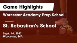 Worcester Academy Prep School vs St. Sebastian's School Game Highlights - Sept. 16, 2022