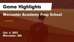 Worcester Academy Prep School Game Highlights - Oct. 6, 2022