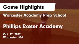 Worcester Academy Prep School vs Phillips Exeter Academy  Game Highlights - Oct. 12, 2022