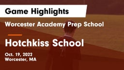 Worcester Academy Prep School vs Hotchkiss School Game Highlights - Oct. 19, 2022