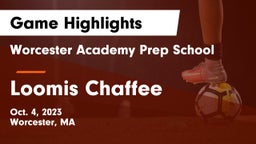 Worcester Academy Prep School vs Loomis Chaffee Game Highlights - Oct. 4, 2023
